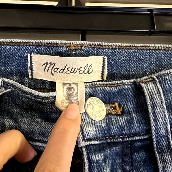 Madewell Women's Kick Out Mid Rise Jeans Size 27 blue - Picture 4 of 7